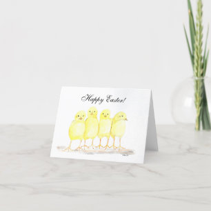 Chicks Easter Humour Cute Eggs Kids Thank You Card