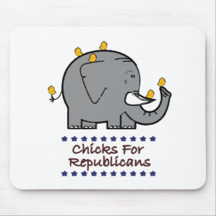 chicks for republicans mousepad