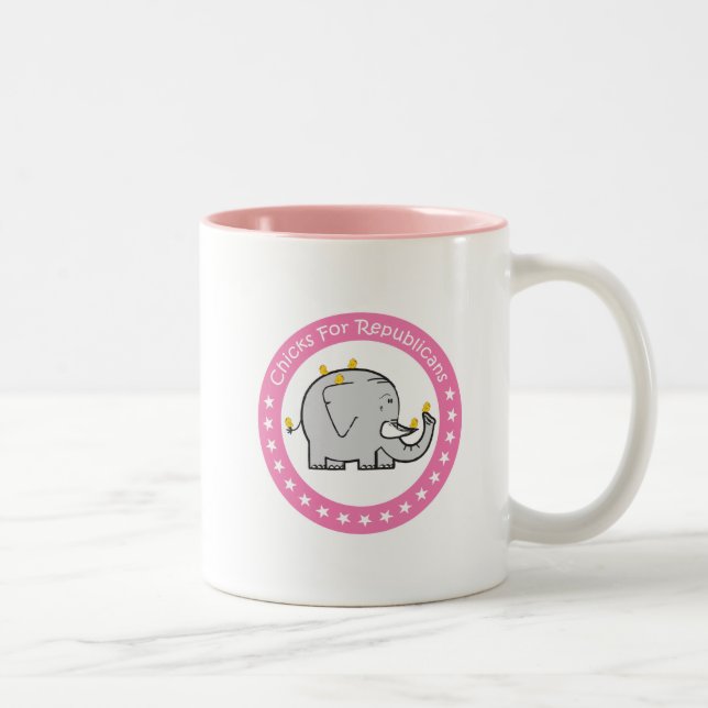 chicks for republicans mug (Right)