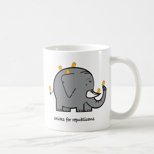 chicks for republicans mug (Right)
