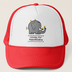 chicks for republicans trucker hat