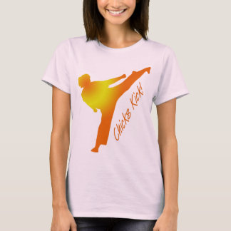 Chicks Kick! orange T-Shirt