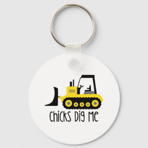 Chicks Me Dig Key Ring