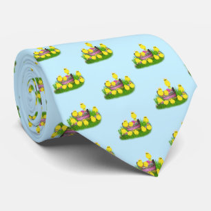 Chicks 'n a Easter Basket Tie