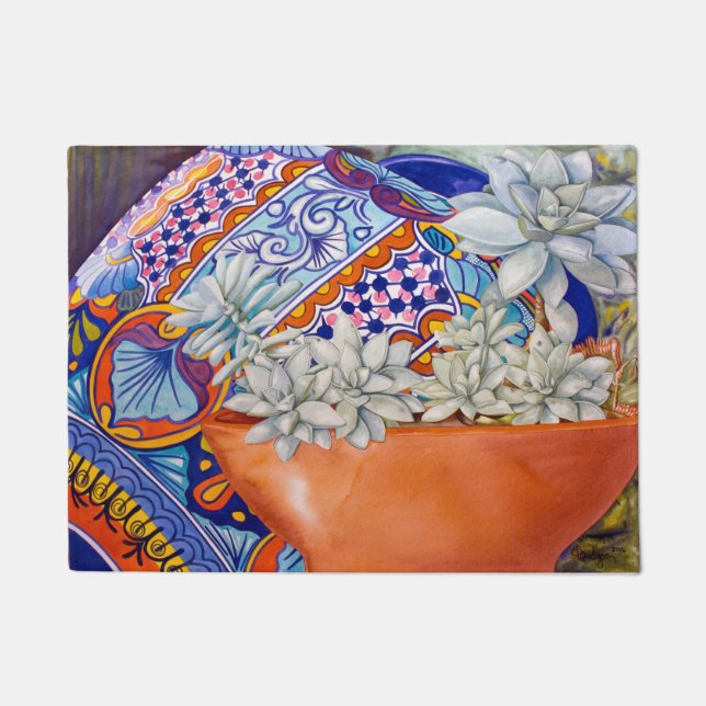 Chicks n Hens n Talavera Floor Mat (Front)