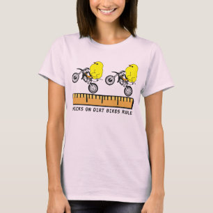 Chicks On Dirt Bikes Motocross Funny Shirt