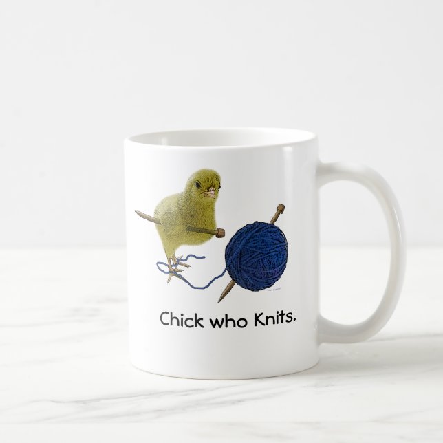 Chicks who knit Coffee Mug (Right)