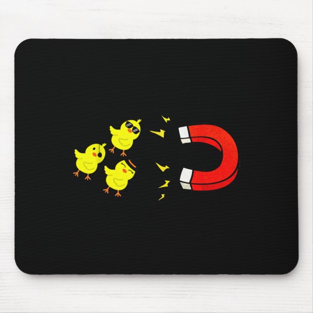 Chicks With Magnet Funny Halloween Chick Magnet Va Mouse Pad (Front)