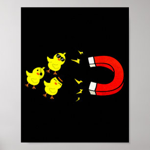 Chicks With Magnet Funny Halloween Chick Magnet Va Poster