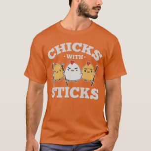 Chicks with Sticks Drumming Fitness Chicks Cardio T-Shirt