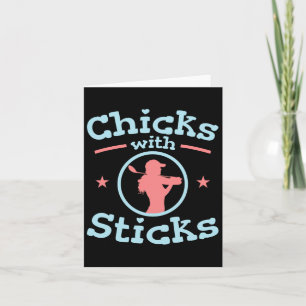 Chicks With Sticks Golf Women Club Card