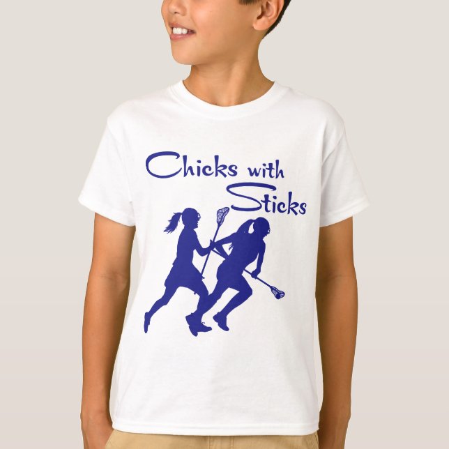 CHICKS WITH STICKS - LAX T-Shirt (Front)
