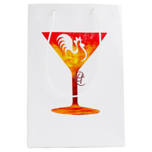 Chicktini Martini Art Medium Gift Bag