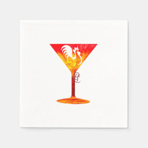 Chicktini Martini Art Napkin