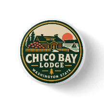 Chico Bay Lodge Button Pin
