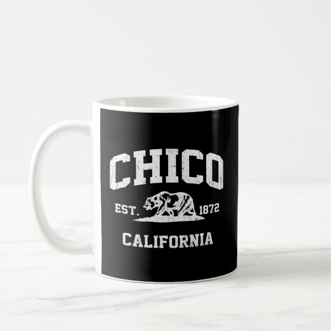 Chico California Ca State Athletic Style Coffee Mug (Left)