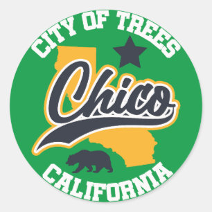 Chico, California Classic Round Sticker
