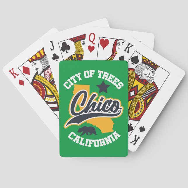 Chico, California Playing Cards (Back)