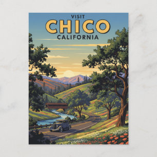 Chico California Travel Postcard