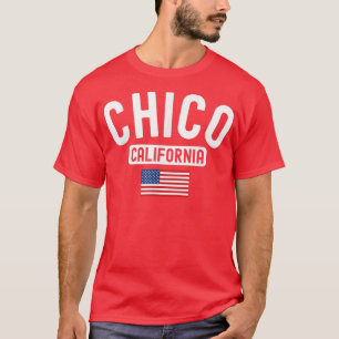 Chico California USA Flag Vintage Cali Bear Northe T-Shirt