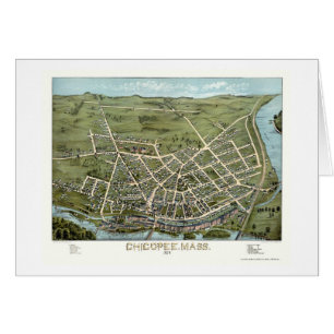 Chicopee, MA Panoramic Map - 1878