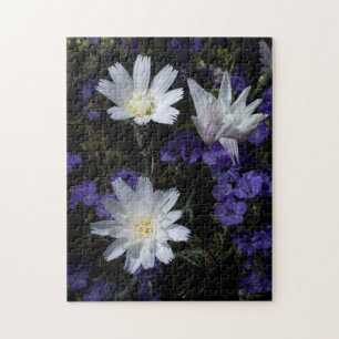Chicory and Phacelia Wildflowers Jigsaw Puzzle
