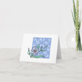 Chicory blossom, card