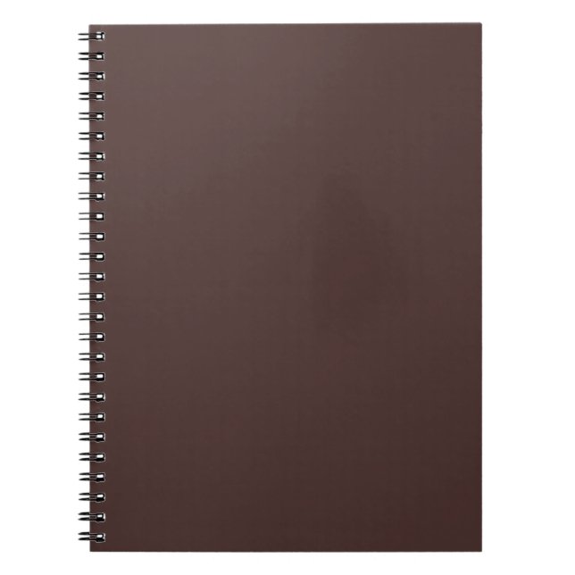 Chicory Coffee Solid Colour Print, Neutral Brown Notebook (Front)