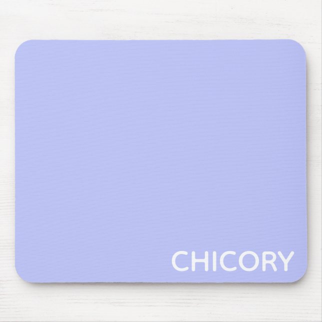 Chicory Flower blue colour name Mouse Pad (Front)