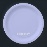 Chicory Flower blue colour name Paper Plate<br><div class="desc">Chicory Flower blue colour name</div>