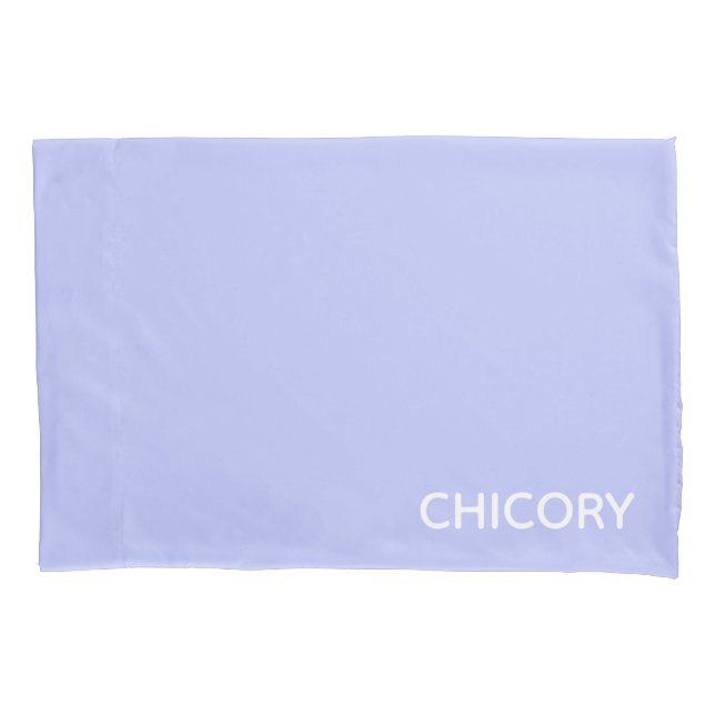 Chicory Flower blue colour name Pillowcase (Front)