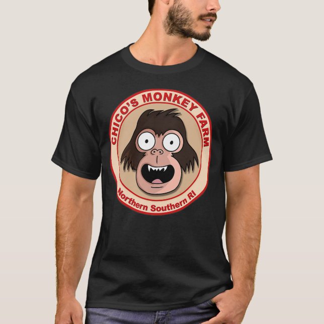 Chico's Monkey Farm Funny Animation T-Shirt (Front)