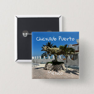 Chicxulub Puerto, Mexico - Square Button