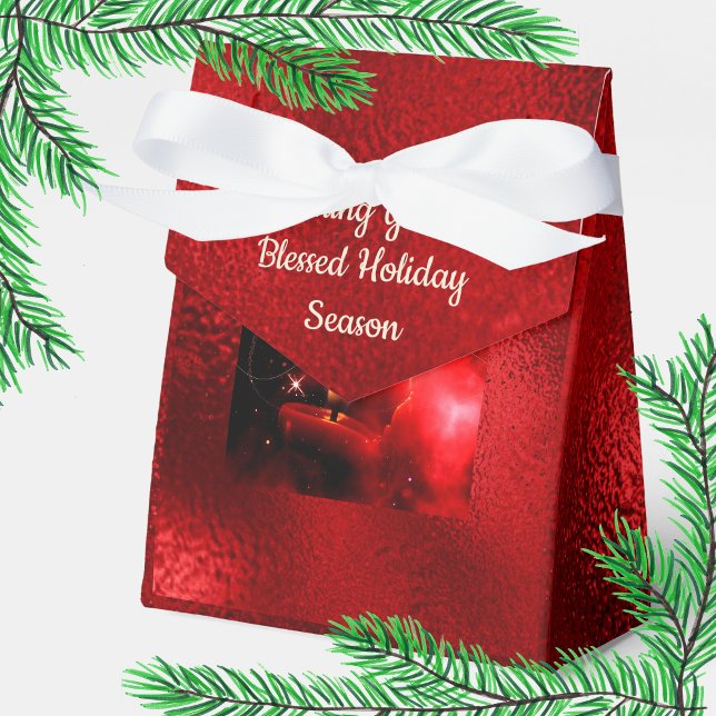 Chid Red Candle 'Blessed Holiday Season' Favour Bo Favour Box (Creator Uploaded)