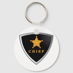 Chief badge key ring