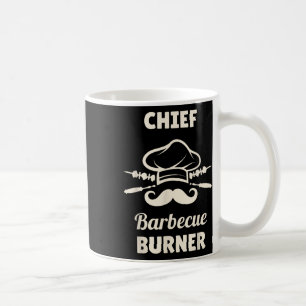 Chief Bbq Burner Funny Grilling Master Funny Bbq Coffee Mug