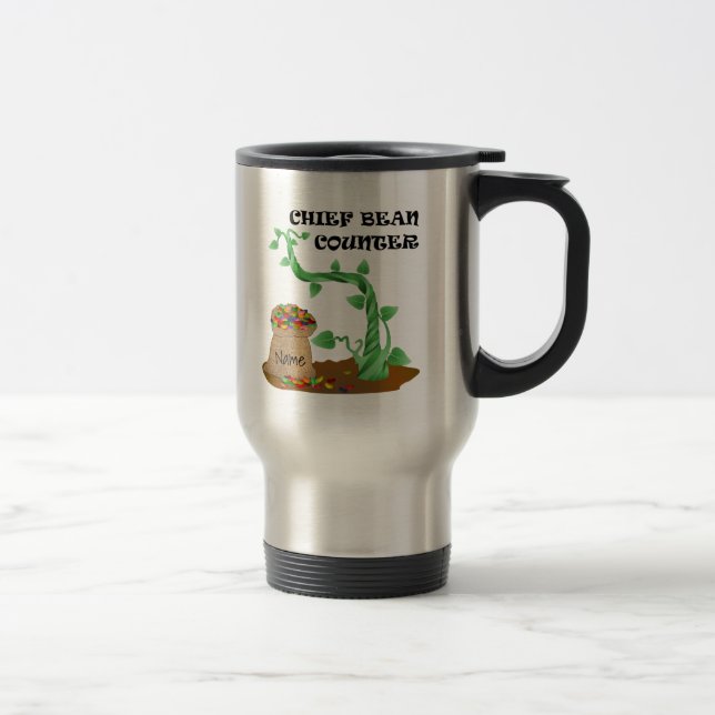 Chief Bean Counter Travel Mug (Right)