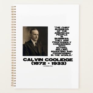 Chief Business American People Business Coolidge Planner