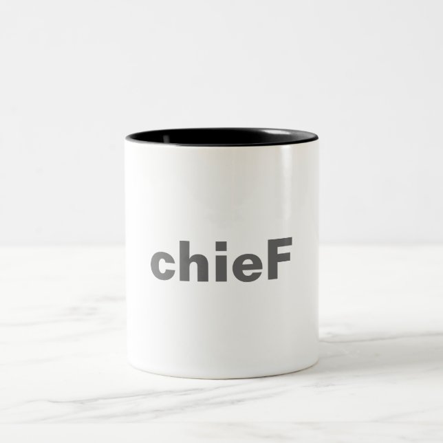 chieF - Caboose Style Two-Tone Coffee Mug (Center)