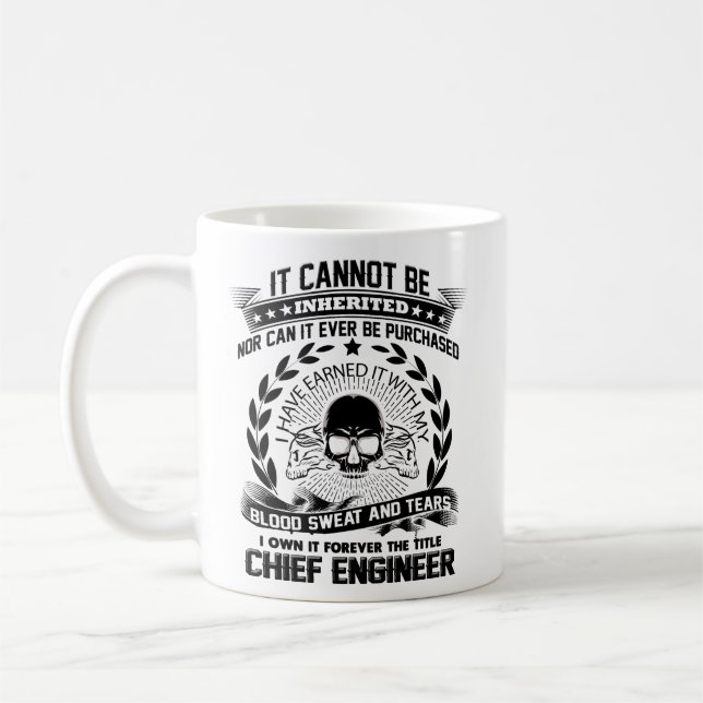Chief Engineer Mug Gifts Coffee Cup Women Men (Left)