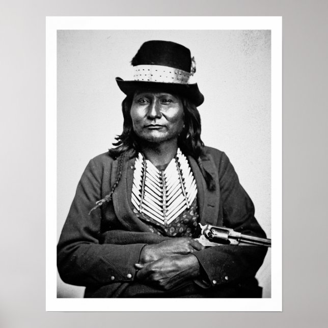 Chief Esatonyett, 1869 (b/w photo) Poster (Front)