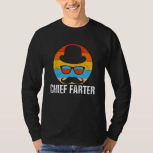 Chief Farter Gross Joke Pun Dad T-Shirt