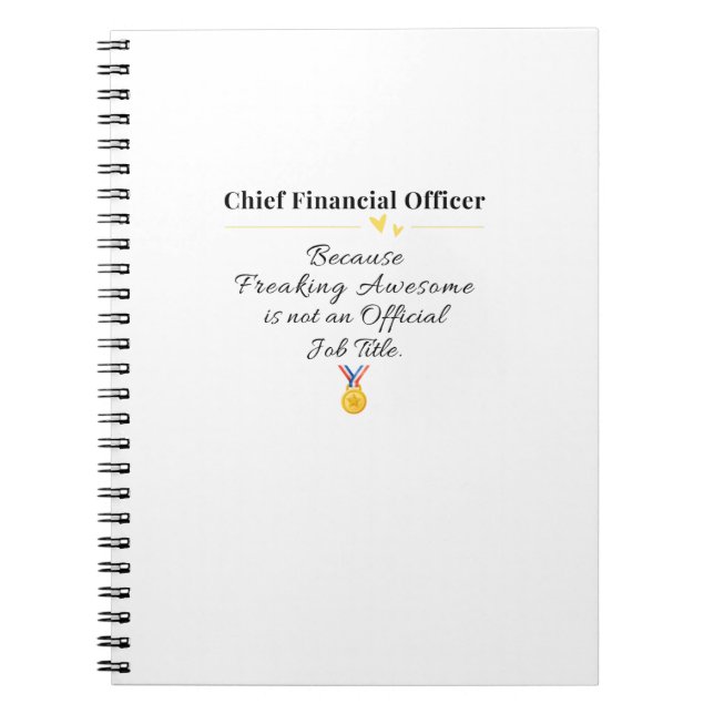 Chief Financial Officer Notebook (Front)