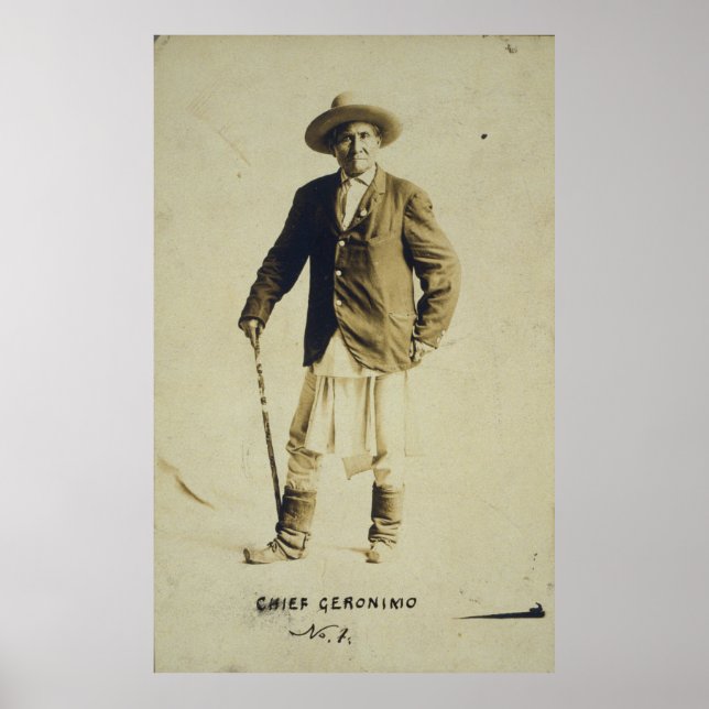 Chief Geronimo Standing Portrait 1904 Poster (Front)