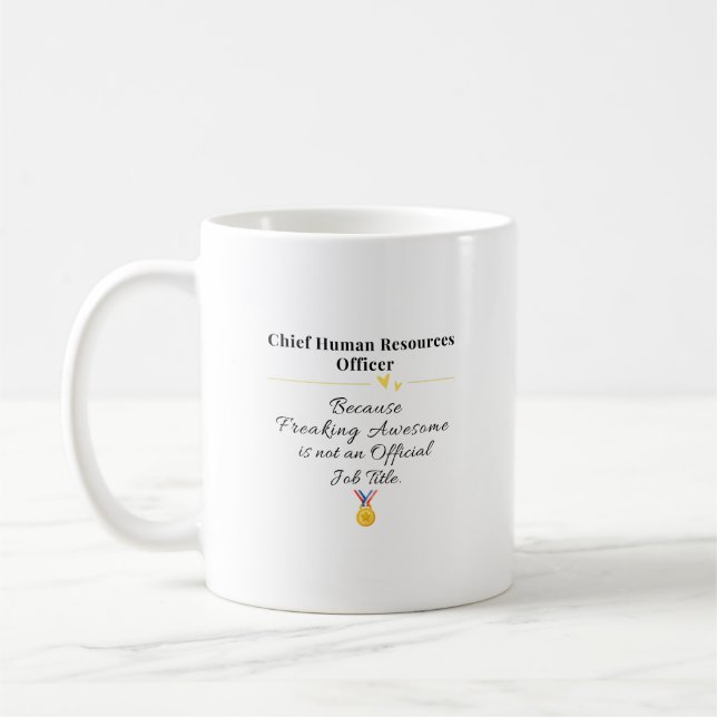 Chief Human Resources Officer Coffee Mug (Left)