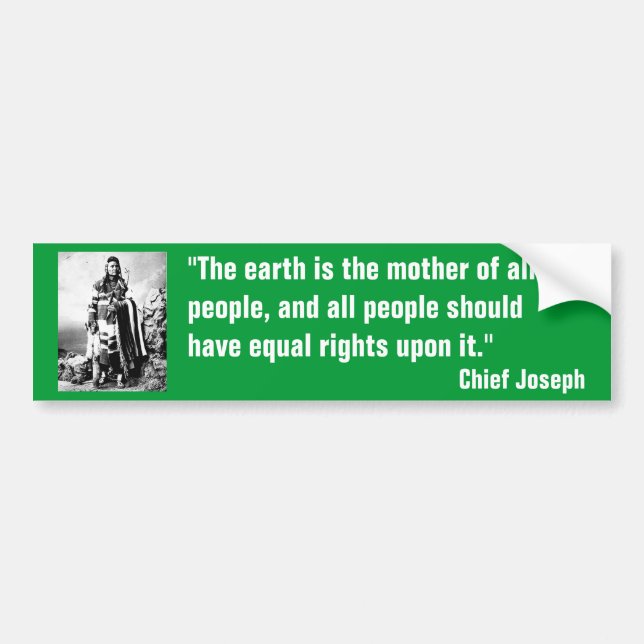 Chief Joseph Bumper Sticker (Front)