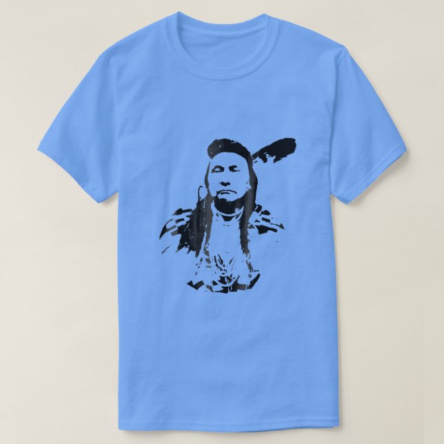 Chief Joseph Nez Perce Native American Indian Hist T-Shirt (Design Front)