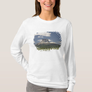 Chief Mountain With Pastures Of Grazing Cattle T-Shirt