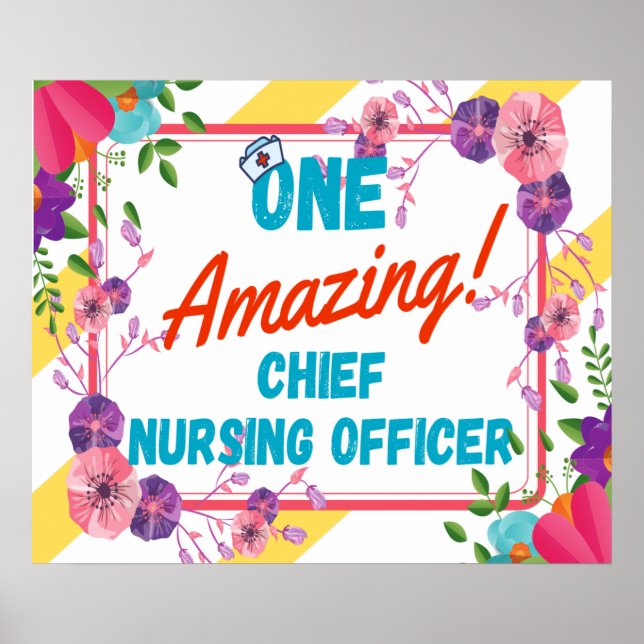 Chief Nursing Officer Appreciation Gift Idea Poster (Front)