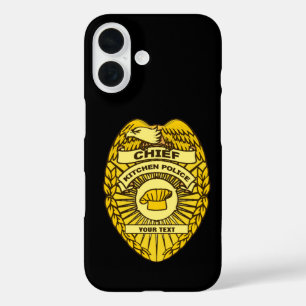 Chief Of Kitchen Police Badge iPhone 16 Case